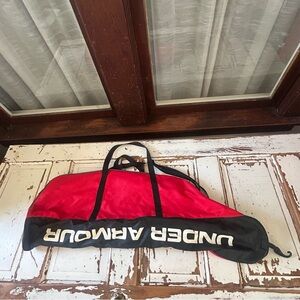 Under Armour Baseball and Softball Carry Bat Bag Red Black Gray
